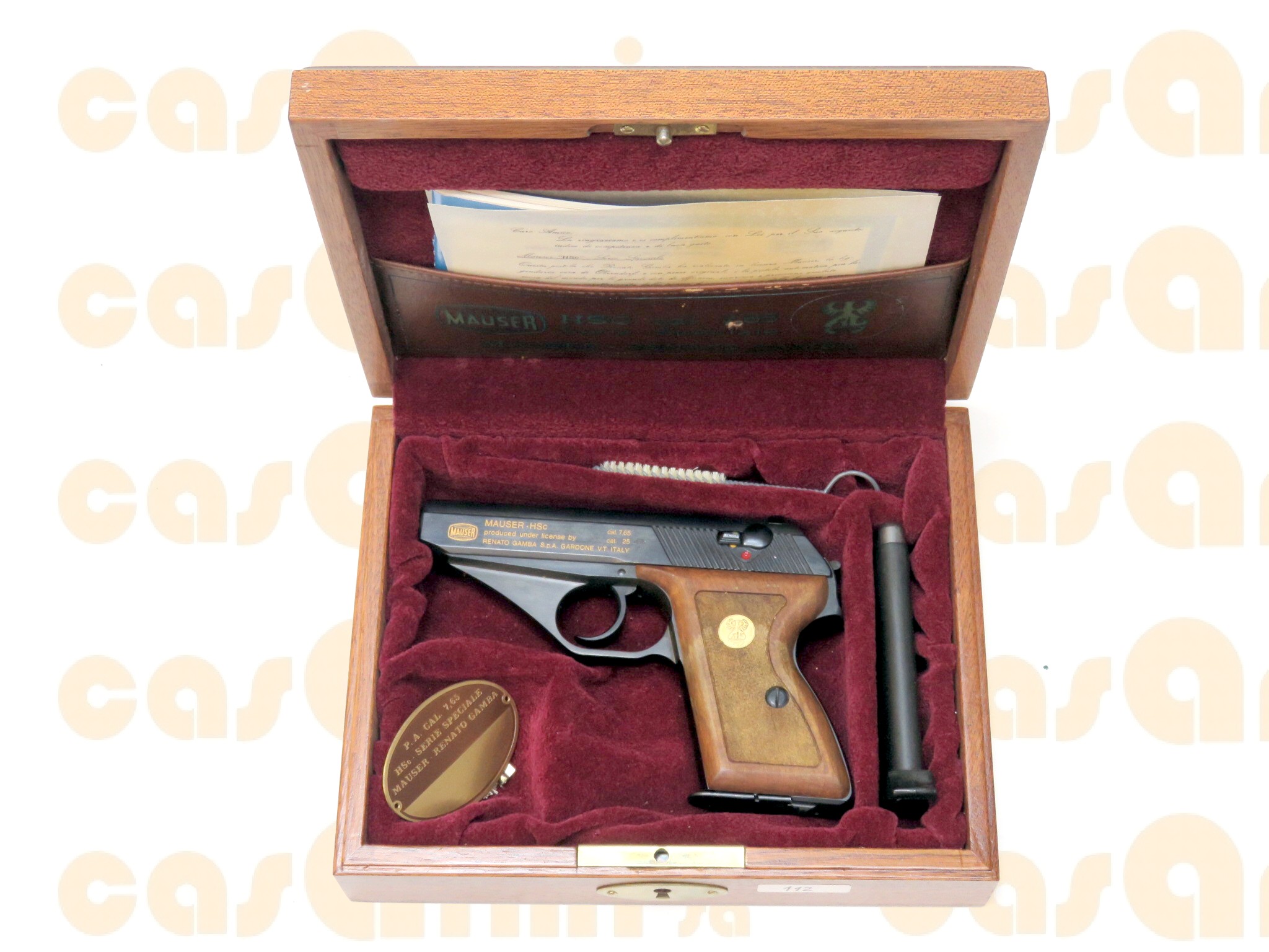 Mauser mod. HSC Gamba, con scatola originale 7.65 Browning